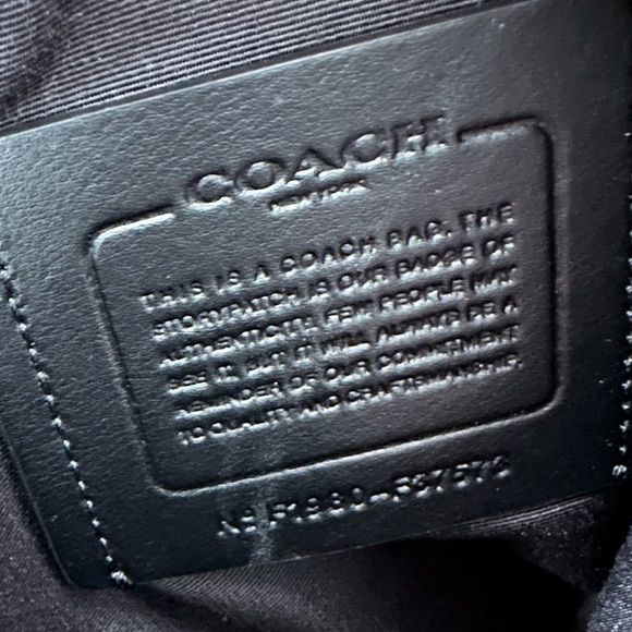 Coach Graham Pack Signature monogram in gunmetal gray black crossbody unisex - Picture 10 of 11